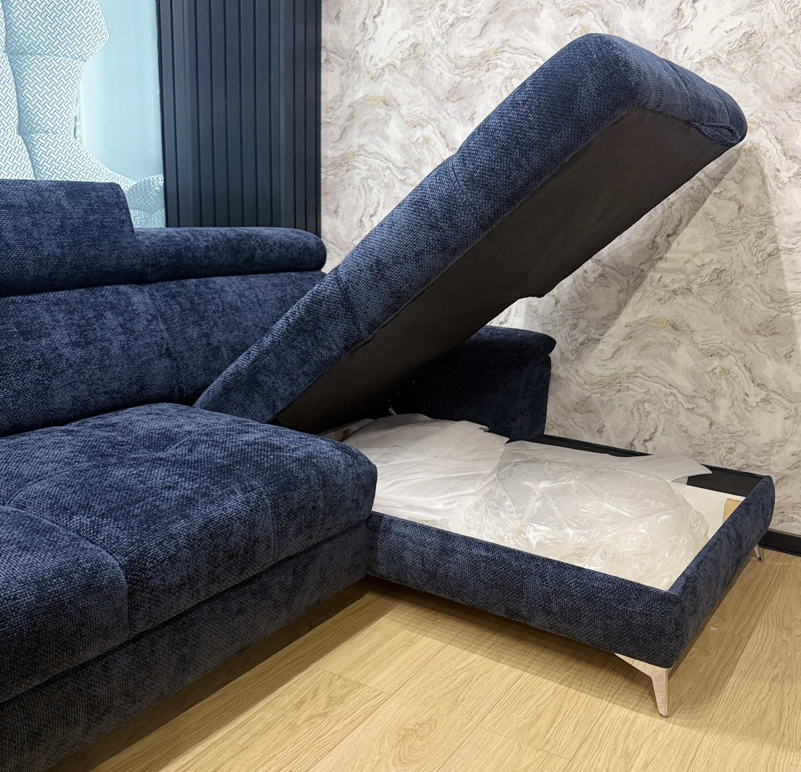 Ecksofa LUGANO mit Bett & Stauraum – 268×174 cm – 1.400 €