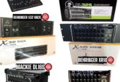 Behringer X32, Midas M32 LIVE, Yamaha MGX, Soundcraft Ui24R, PreSonus StudioLive 32SC, Allen & Heath CQ-18T,