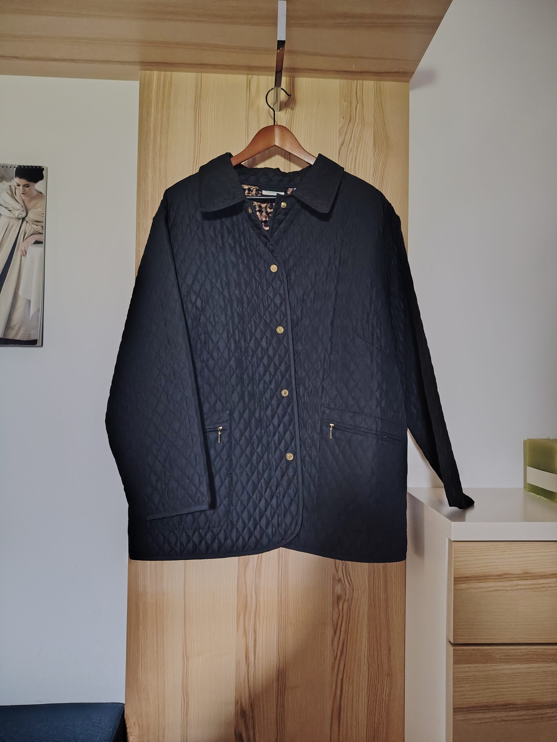 Übergangsjacke, schwarz, neuwertig, Gr. 58/60