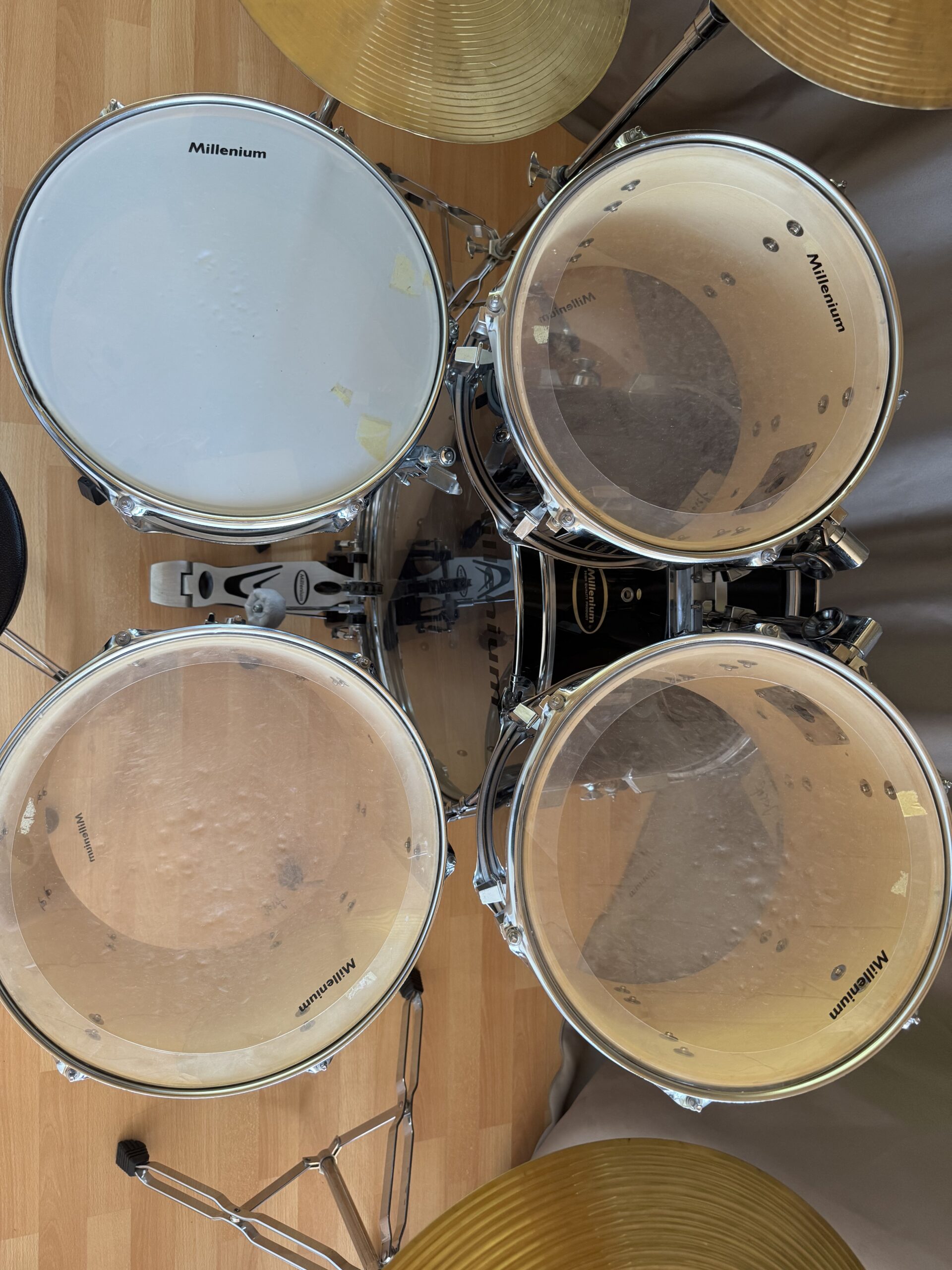 Millennium Drumset 5-teilig inkl. Paiste PST3 Becken + Hardware