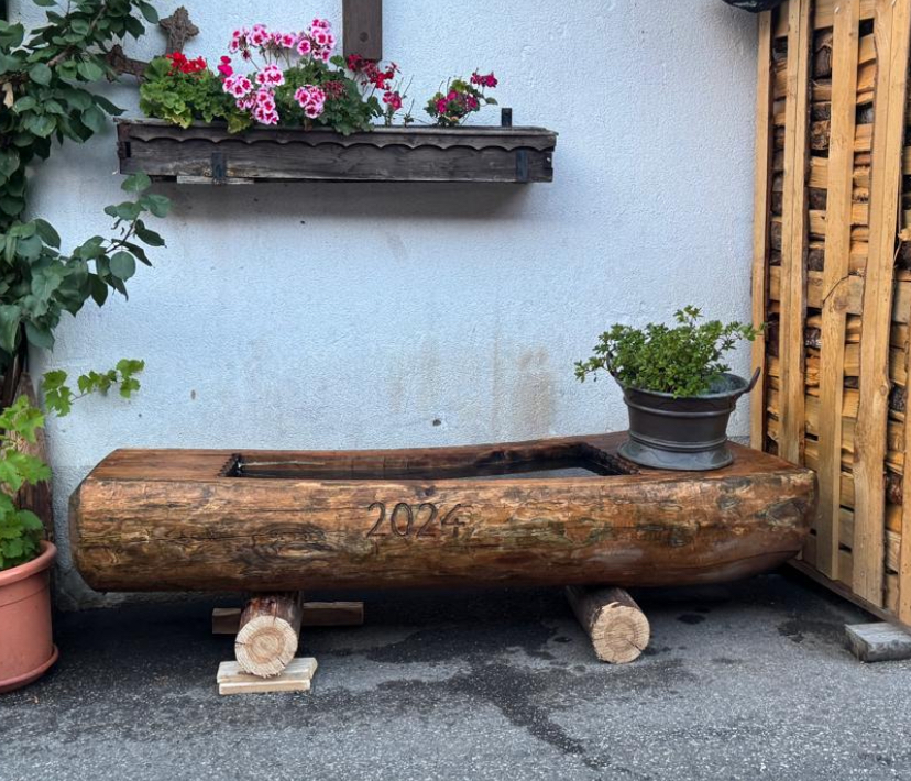 Neuwertiges Brunnentrog aus Lärche ca 200 cm