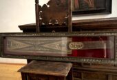 Historischer Südtiroler Blattlranzen – prachtvolle Federkielstickerei des 19. Jahrhunderts
