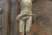 Schön geschnitzes antikes Tiroler Stubenkreuz