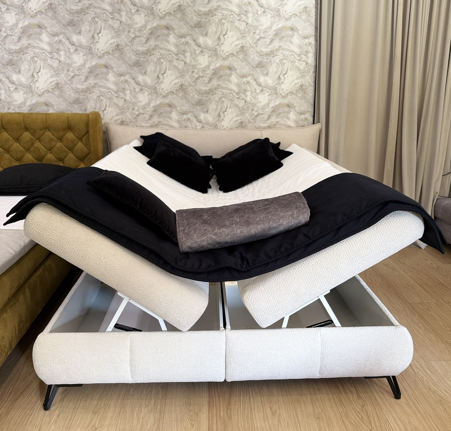 LENA Boxspringbett 160×200 mit Bettkasten – sofort verfügbar