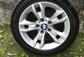 4x Original BMW 17 Zoll Alufelgen mit Dunlop Winterreifen – 225/50 R17 / 4x Cerchi in lega originali BMW da 17″ con pneumatici invernali Dunlop – 225/50 R17